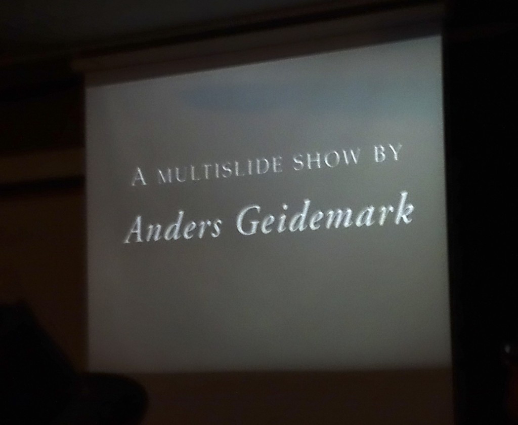 …dagen började med Anders underbara bildspel "På havets våglängd" - Ett bildspel om vingar och vågor utmed Nordiska stränder.